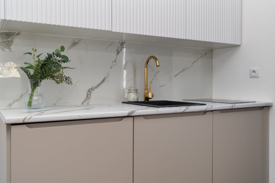 Premium marble kitchen countertop